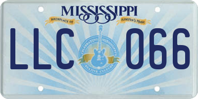 MS license plate LLC066