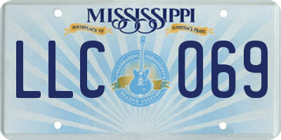 MS license plate LLC069