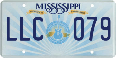 MS license plate LLC079