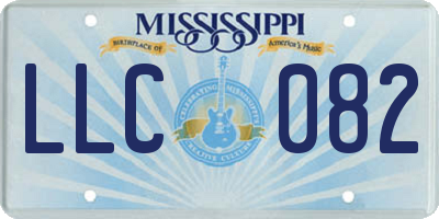 MS license plate LLC082