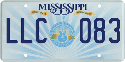MS license plate LLC083