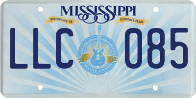MS license plate LLC085