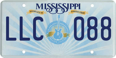 MS license plate LLC088