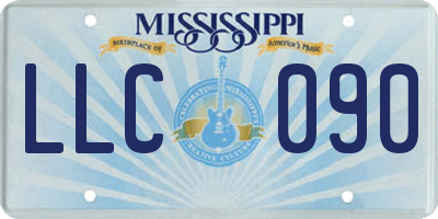 MS license plate LLC090
