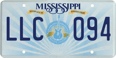 MS license plate LLC094