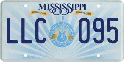 MS license plate LLC095