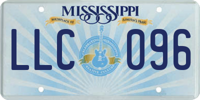 MS license plate LLC096