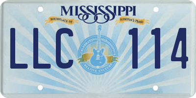 MS license plate LLC114