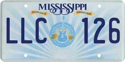 MS license plate LLC126