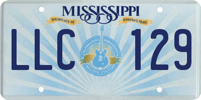 MS license plate LLC129