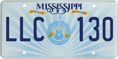 MS license plate LLC130