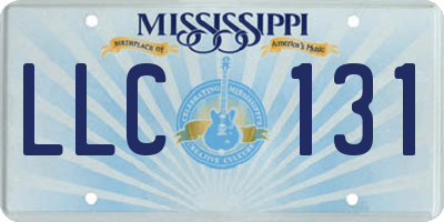 MS license plate LLC131