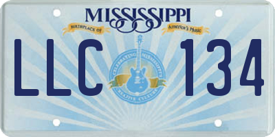 MS license plate LLC134