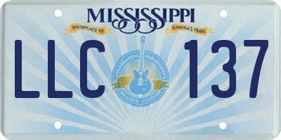 MS license plate LLC137