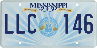 MS license plate LLC146