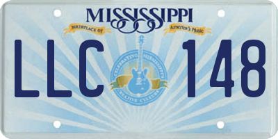 MS license plate LLC148