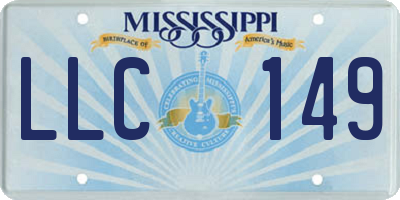 MS license plate LLC149