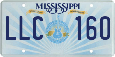 MS license plate LLC160