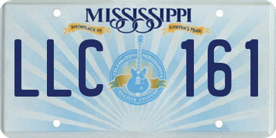 MS license plate LLC161