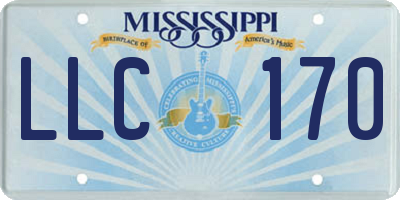 MS license plate LLC170