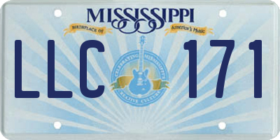 MS license plate LLC171
