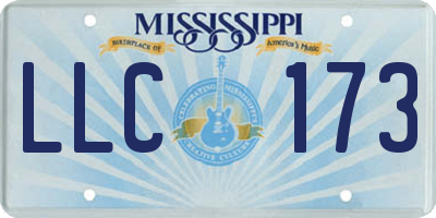MS license plate LLC173