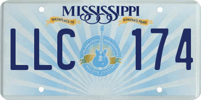 MS license plate LLC174