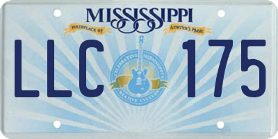MS license plate LLC175