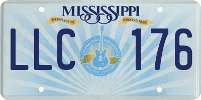 MS license plate LLC176