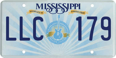 MS license plate LLC179