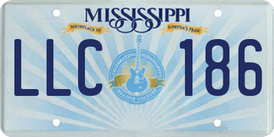 MS license plate LLC186