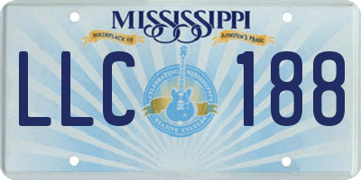 MS license plate LLC188