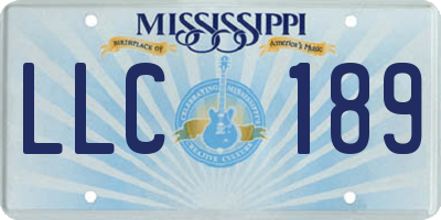 MS license plate LLC189