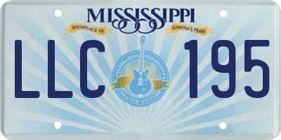 MS license plate LLC195