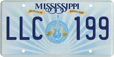 MS license plate LLC199