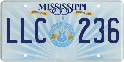 MS license plate LLC236