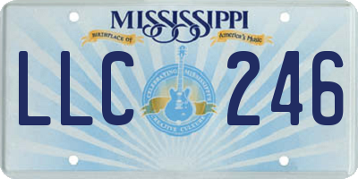 MS license plate LLC246