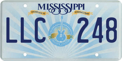 MS license plate LLC248