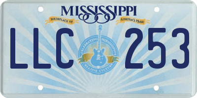 MS license plate LLC253