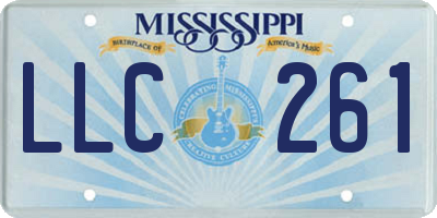 MS license plate LLC261