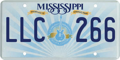 MS license plate LLC266