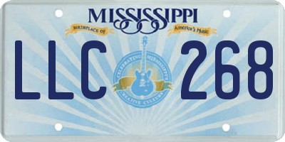 MS license plate LLC268