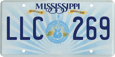 MS license plate LLC269