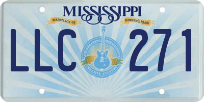MS license plate LLC271