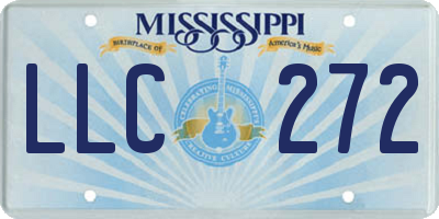 MS license plate LLC272