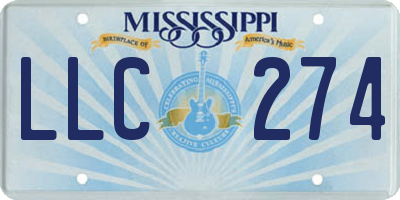 MS license plate LLC274