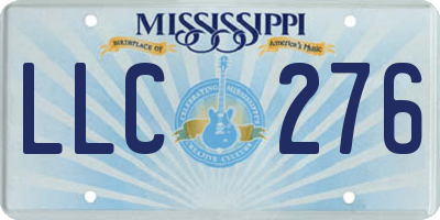 MS license plate LLC276