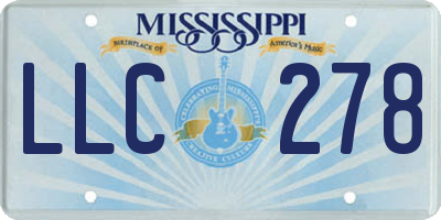 MS license plate LLC278