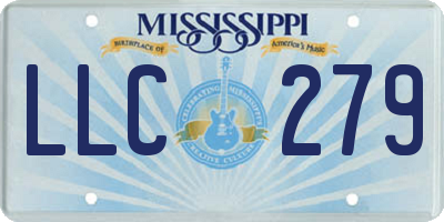 MS license plate LLC279