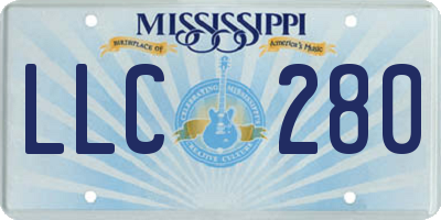 MS license plate LLC280